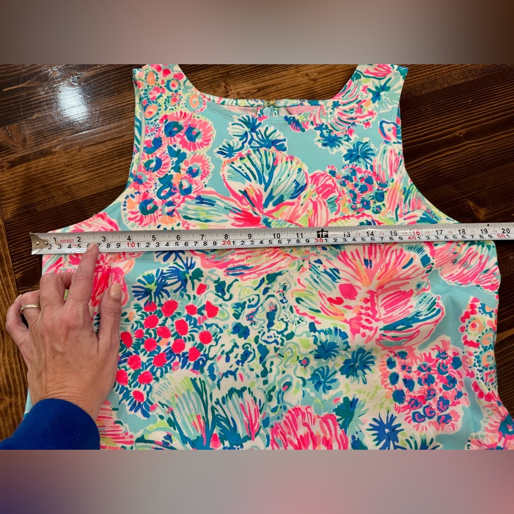 Lilly Pulitzer Serene Blue Gypsea Koi Tunic EUC - Picture 7 of 7